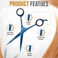 thumbnail image 6 of Utopia Care Hair Cutting and Hairdressing Scissors 6.5 Inch, Premium Stainless Steel Shears with Smooth Razor and Sharp Edge Blades for Salons, Men, Women and Kids, Blue, 6 of 8