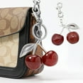 thumbnail image 3 of DESIGNICE Bag Charms for Handbags,Multifunctional Pendant Cherry Keychain,Car Keys Purse Charms for Handbags,Silver, 3 of 5