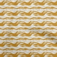 thumbnail image 1 of oneOone Polyester Spandex Mustard Yellow Fabric Asian Wave Sewing Craft Projects Fabric Prints By Yard 56 Inch Wide, 1 of 4