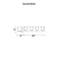 thumbnail image 2 of CWI Lighting 4 Light Contemporary Metal Bathroom Sconce in Satin Nickel, 2 of 5