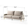 thumbnail image 4 of Zinus Colton 76 inch 3 Seat Upholstered Sofa Couch, 4 of 9