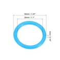 thumbnail image 2 of Unique Bargains 1.4' OD 1.1' ID Loose Leaf Rings Binder Ring Plastic for Book DIY Scrapbook Notebook, Blue 50 Pack, 2 of 5