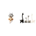 thumbnail image 1 of Escultura De Jirafa Astronauta, Estatua De Cerámica, Figura Decorativa, Adorno Moderno Y Creativo Para Escritorio, Mesa, Centro De Mesa, Chimenea, Estantería, Decoración De Dormitorio, 1 of 8