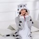 thumbnail image 3 of Kigurumis-Mono de Navidad con cremallera para mujer y niña, pijama de animales familiares, ropa de casa suave y cálida, monos para adultos, traje de dibujos animados, 3 of 4
