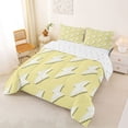 thumbnail image 2 of Erosebridal Kawaii Cartoon Lightning Full Size Comforter Sets,Yellow And White Bedding Sets For Girls Kids, Reversible 3 Pieces, 2 of 7