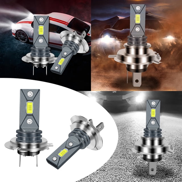 WIFKLSIIPG Car LED Fog Lights H4 Headlights(Silver)
