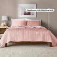 thumbnail image 6 of Mainstays Crinkle Pillow Sham, Standard, Pink Blush, 1 Pack, 6 of 7