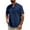 Navy, variant on Mens Casual Short Sleeve Henley Shirts Fashion Button T Shirts Light Blue XXXL