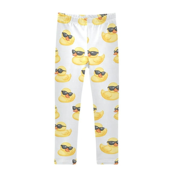 joogoo Girls' Leggings Cute Duck with Sunglasses Yoga Pants 6T