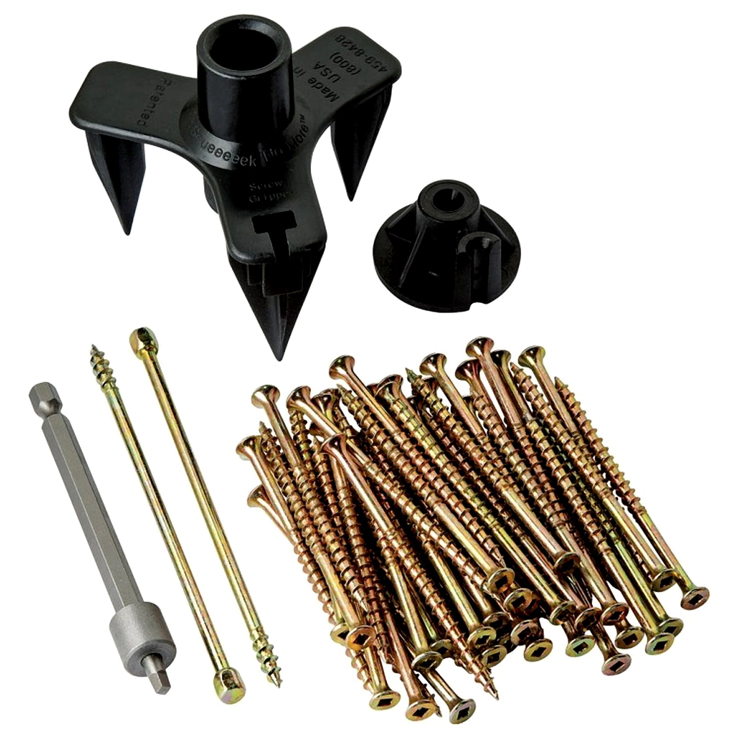 Squeeeeek No More No. 8 X 3 in. L Square Bugle Head Screw Kit 50 pk
