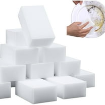 100 Pack Magic Sponge Eraser Extra Thick and Long Lasting Melamine Cleaning Sponges in Bulk - Multi Surface Power Scrubber Foam Cleaning Pads - Bathtub, Floor, Baseboard, Bathroom, Wall Cleaner