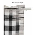 thumbnail image 5 of American Pastoral Kitchen Valances for Windows Farmhouse Linen Window Valance Curtain for Living Room Window Treatment Cow Sunflowers Farmhouse Buffalo Plaid Valance Rod Pocket Topper, 42 x 12 Inch, 5 of 6