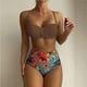 thumbnail image 2 of MKLEKYY Trajes De Baño Completo Mujer Womens Bikini Sets High Waisted Two Piece Swimsuits Floral Print Swimwear Swimsuits, 2 of 5