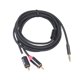 thumbnail image 3 of Jack 3 5 Mm A 2 RCA Aux Cable Trenzado Algodón para Cine en Casa (1 8 M), 3 of 6