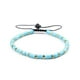 thumbnail image 1 of Nvzi Pulseras de cuentas para hombres: pulsera de cuentas ajustable con cuentas de cristal curativo de 4 mm, color azul, 1 of 4