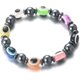 thumbnail image 1 of Pulsera con cuentas de protección de hematita para manos, color elástico para hombres, mujeres, blanco, naranja, multicolor, azul marino, caja de regalo sin ojos negros LingWen 9024715202857, 1 of 1