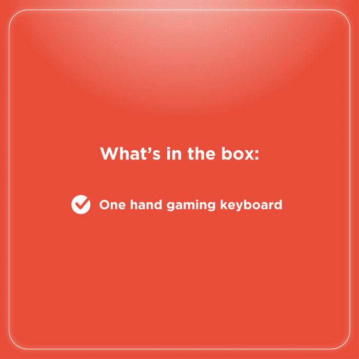 RadioShack One-Hand Gaming Keyboard, 35 Keys, RGB Backlit with 8 Colors, Macro Recording, Anti-Ghosting, USB-A Interface, 10 Million Key Lifespan, 1.6m Cable