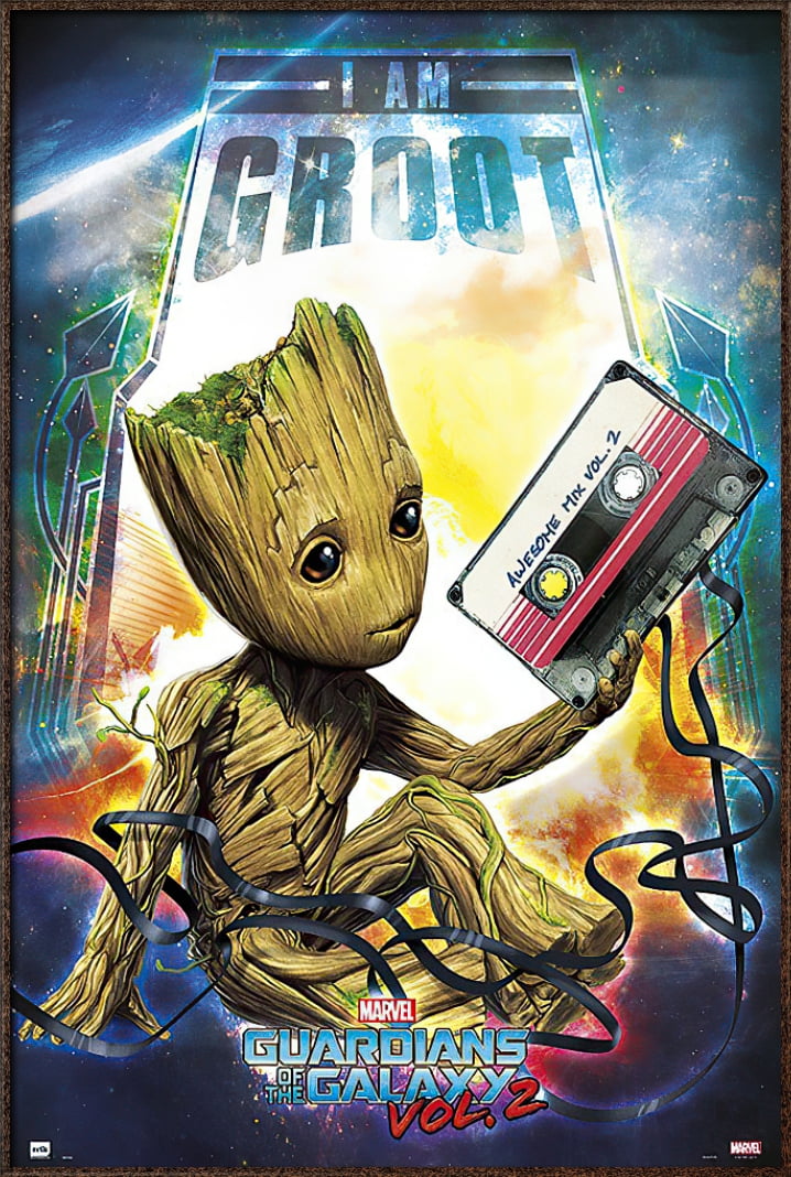 Guardians Of The Galaxy Vol. 2 Framed Movie Poster (I Am Groot Baby