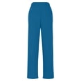 thumbnail image 5 of YOIAVAIOY Scrubs Set for Women Medical Nursing Uniforms V Neck Short Sleeve Scrub Tops and Pants Two Piece Sets with Pockets Blue S, 5 of 9