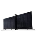 thumbnail image 2 of TMG Industrial 20-ft Driveway Privacy Sliding Wrought Iron Gate, Fully Welded Structure & Panels, In-Ground Rail Track, 2 of 6