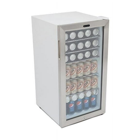 Whynter Beverage Refrigerator With Lock - Stainless Steel 120 Can Capacity