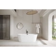 thumbnail image 2 of Elegant Kitchen & Bath BT10671GW-MBK 71 in. Soaking Bathtub, Glossy White with Matte Black Trim, 2 of 7