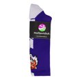thumbnail image 2 of Tigers Logo Athletic Crew Socks (Purple/White, Large), 2 of 2