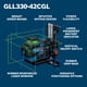 thumbnail image 2 of Nivel láser Bosch GLL330-42CGL, haz verde 360° con Bluetooth, 2 of 7