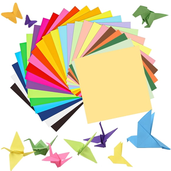 Papel para origami SiluFlorid 300 hojas, 25 colores, 15 x 15 cm