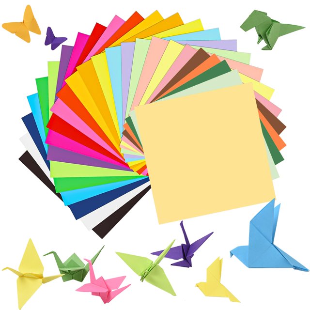 Papel para origami SiluFlorid 300 hojas, 25 colores, 15 x 15 cm