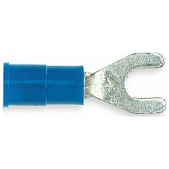 3m Fork Terminal,Blue,Copper,PK100 MVU14-10FX