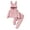 Pink, variant on 5T Baby Girls Outfits 6T Girls Fall Winter Pant Sets Little Girls Long Sleeve Solid Color Hooded Top Pants 2PCS Set Gray