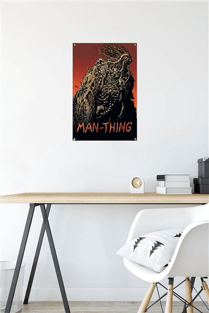 Marvel Comics: Man-Thing #2 Wall Poster with Push Pins, 14.725" x 22.375"