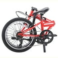 thumbnail image 2 of ZiZZO FERRO 20" Wheel, HT-Steel 7-Speed Aluminum Alloy Folding Bike for all genders, Red, 2 of 6