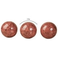 thumbnail image 3 of Cambria Cinnabar Marbled Orbs Sphere Balls 4 inches diameter for Centerpiece Bowl and Tray Displays Set of Three Orbs Only, 3 of 4