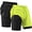 Black+Grass Green, variant on Men's Athletic Shorts with Liner Running Workout Basketball Shorts for Men,Black,2 Pcs