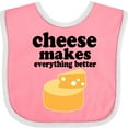 thumbnail image 3 of Inktastic Cheese Makes Everything Better Boys or Girls Baby Bib, 3 of 4