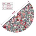 thumbnail image 3 of Yiaed Daisies Flowers Print Christmas Tree Skirt , Tree SkirtsTree Mat for Christmas Winter Holiday Indoor Decorations-48", 3 of 7