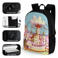 thumbnail image 3 of Adventure Time Backpack, Large Capacity Daypack Backpackfor College Work Daily, 16.1x12.6x6.7 Inch, 3 of 8