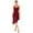 Burgundy, variant on Raenseen Women Lyrical Dance Dress Modern Contemporary Dance Costume Shiny Sequins Mesh High Low Skirt White M