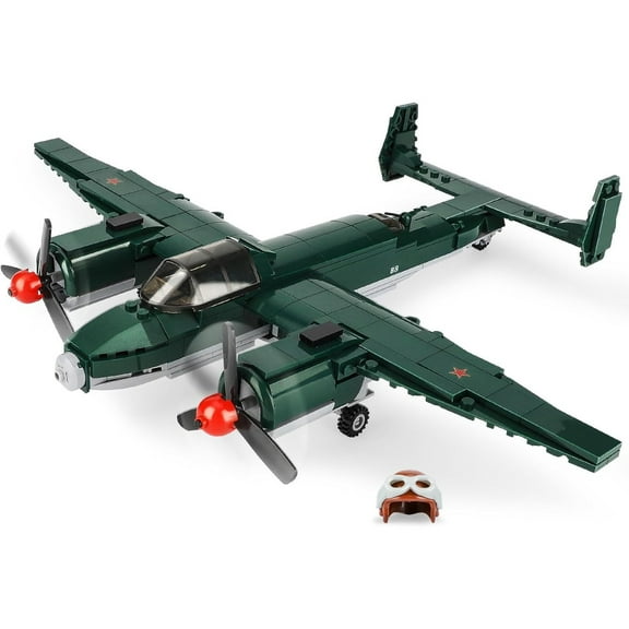NAYIHOOP TU-2 Bomber Aircraft Building Sets ww2, Military Airplanes Model for Adults Boy Compatible with Lego