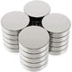 thumbnail image 1 of Imanes de neodimio superfuertes y mini redondos para refrigerador de 20 x 3 mm para máxima sujeción, paquete de 20, 1 of 4