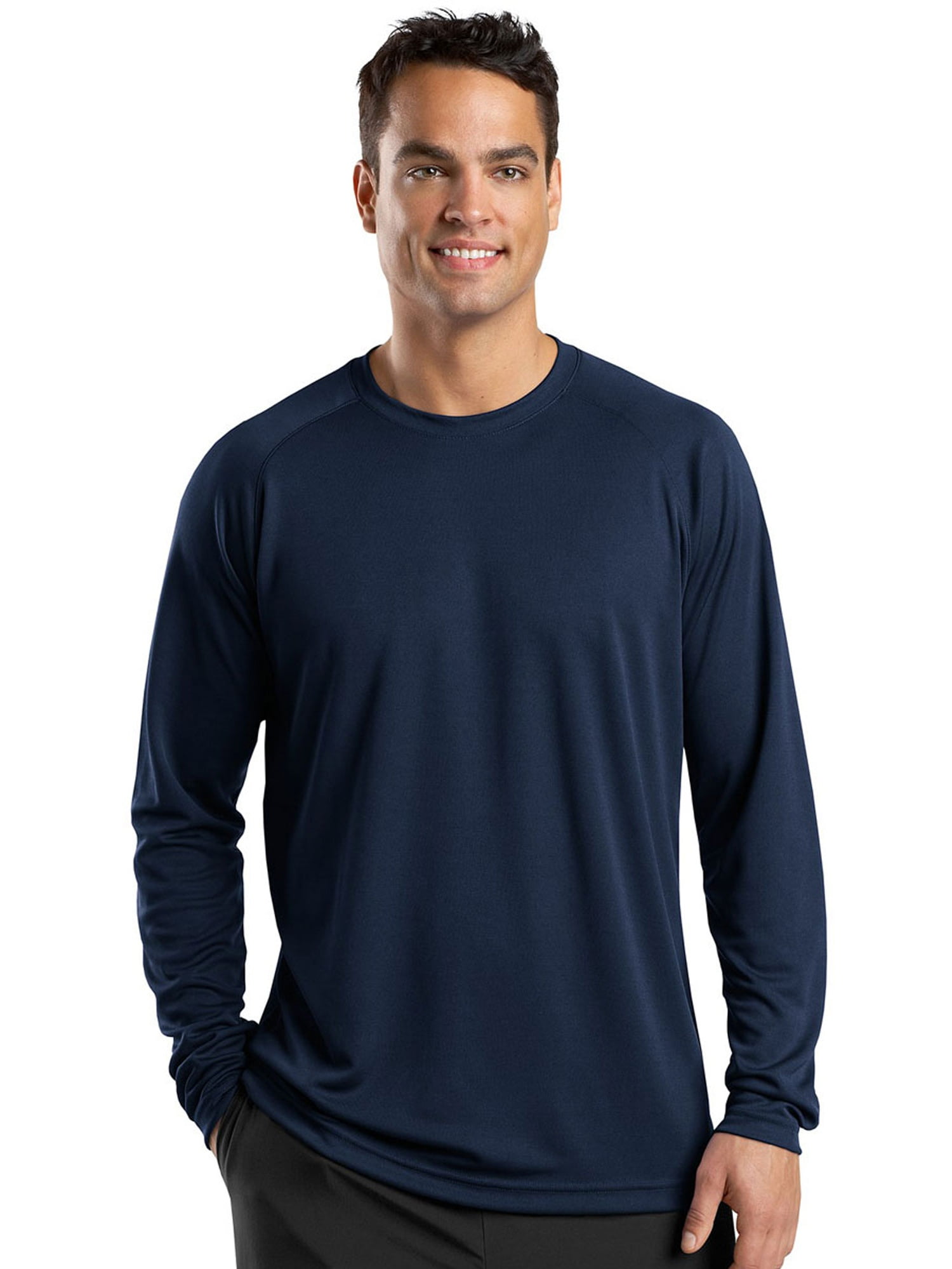 Sport-Tek - Sport-Tek Men's Athletic Long Sleeve Raglan T-Shirt ...