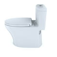 thumbnail image 5 of TOTO® Aquia® IV One-Piece Elongated Dual Flush 1.28 and 0.8 GPF Universal Height, WASHLET®+ Ready Toilet with CEFIONTECT®, Cotton White- MS646124CEMFG#01, 5 of 10