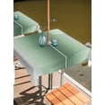 thumbnail image 2 of Outdoor Tablecloths with Umbrella Hole & Zipper, Sage Green Grey Ombre 54x54 Inch Square Tablecloths, Farmhouse Gradient Minimalist Waterproof Table Cloth, Patio/Pool/Picnic Table Covers, 2 of 8
