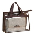 thumbnail image 6 of PPgejGEK Transparent Handbag Storage Cover with Hanging Hook Dust Proof Organizer Bag for Wardrobe Closet Protection Brown, 6 of 8
