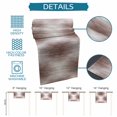 thumbnail image 4 of Table Runners 72 Inches Long Dress Scarves, Coffee Brown Striped Farmhouse Kitchen/Dining Table Decor Table Runner, Coffee Tablerunners, Abstract Vertical Streaks Stripes 13x72 Inch, 4 of 5