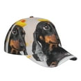thumbnail image 3 of Disketp Dachshund Sitting In Bathtub Print Baseball Caps For Outdoor Sports Fashion Casual Outdoor Caps Men Women, 3 of 8
