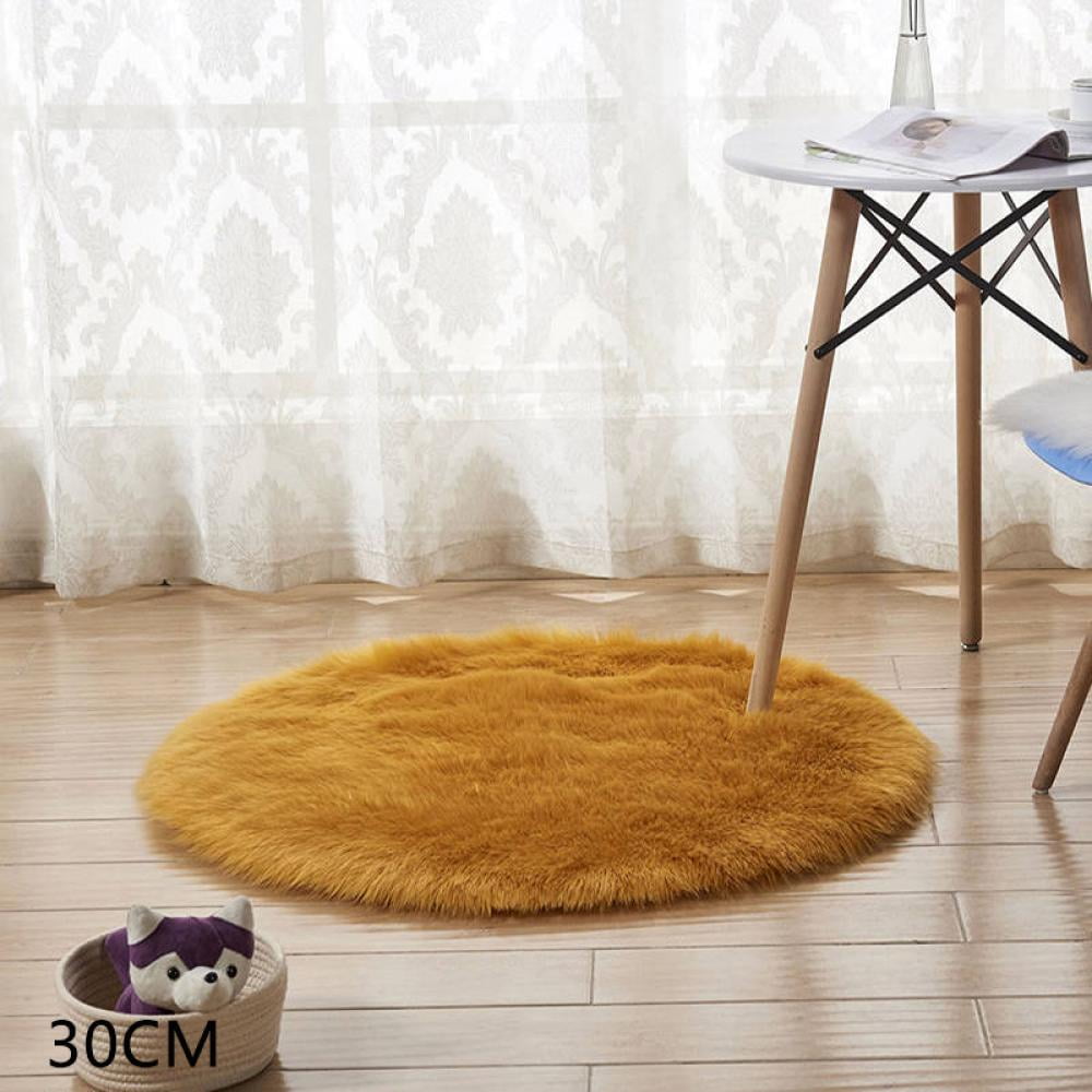 CHEAP RUGS ROUND SHAGGY 5cm ORANGE HIGH QUALITY nice in touch MANY SIZE 