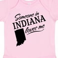 thumbnail image 4 of Inktastic Someone in Indiana Loves Me Boys or Girls Baby Bodysuit, 4 of 5
